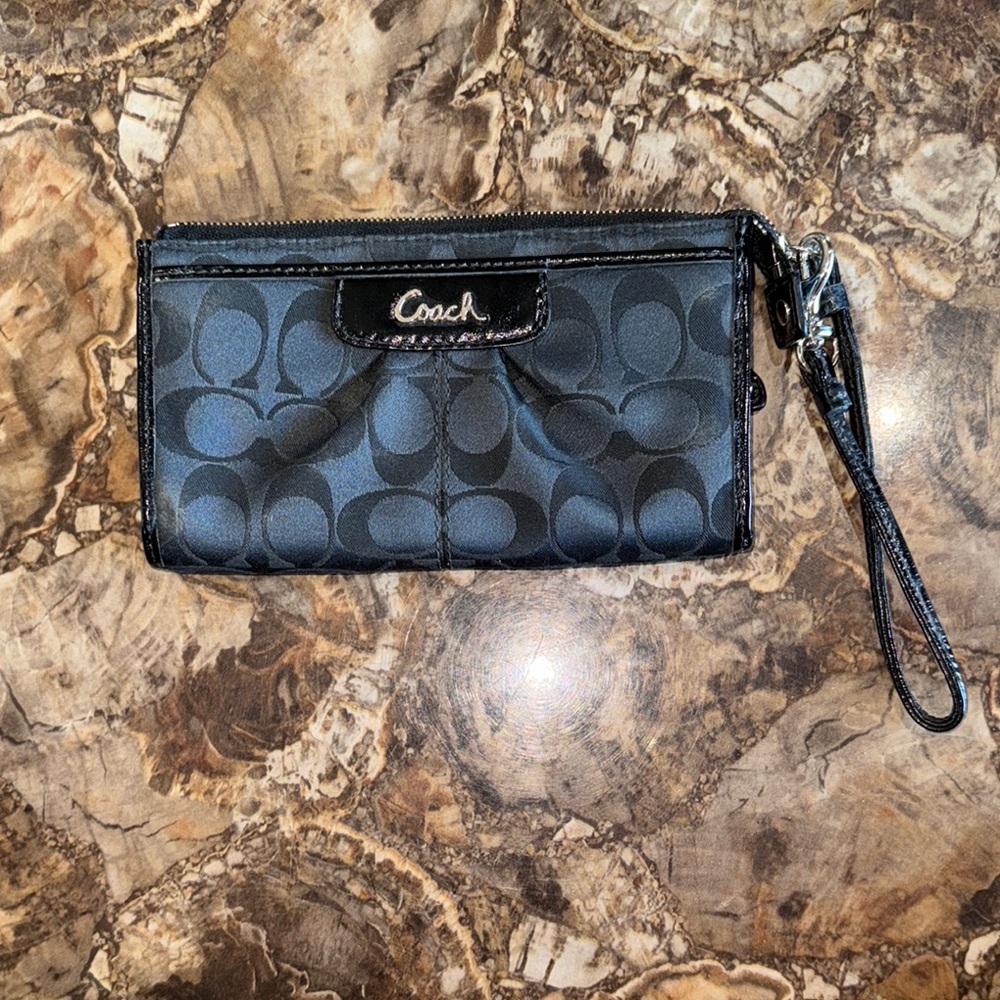 Coach Black Wristlet